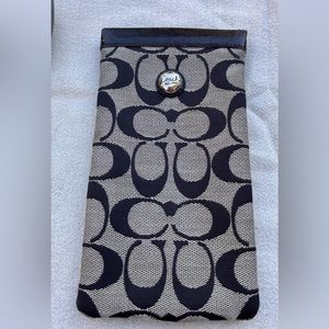 Coach Sunglass Case grey/black